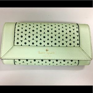 Kate Spade Mint Green Leather Wallet
